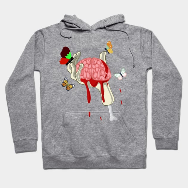 the zombie butterfly part 2 Hoodie by zombies butterfly